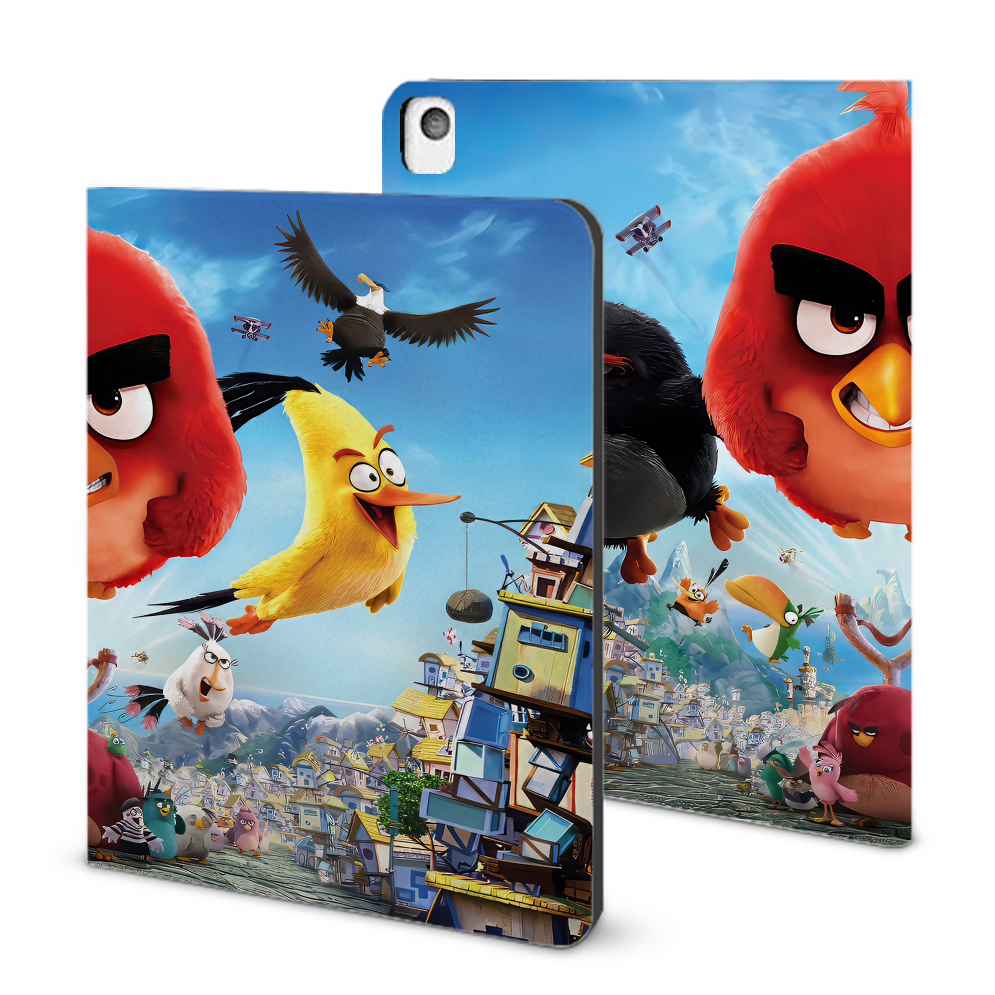 （画像用） Angry Birds アングリーバード IPadケース ペンホルダー付き ブックスタイルデザイン